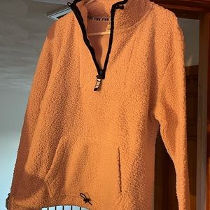 NWOT PINK baby pink Sherpa pullover